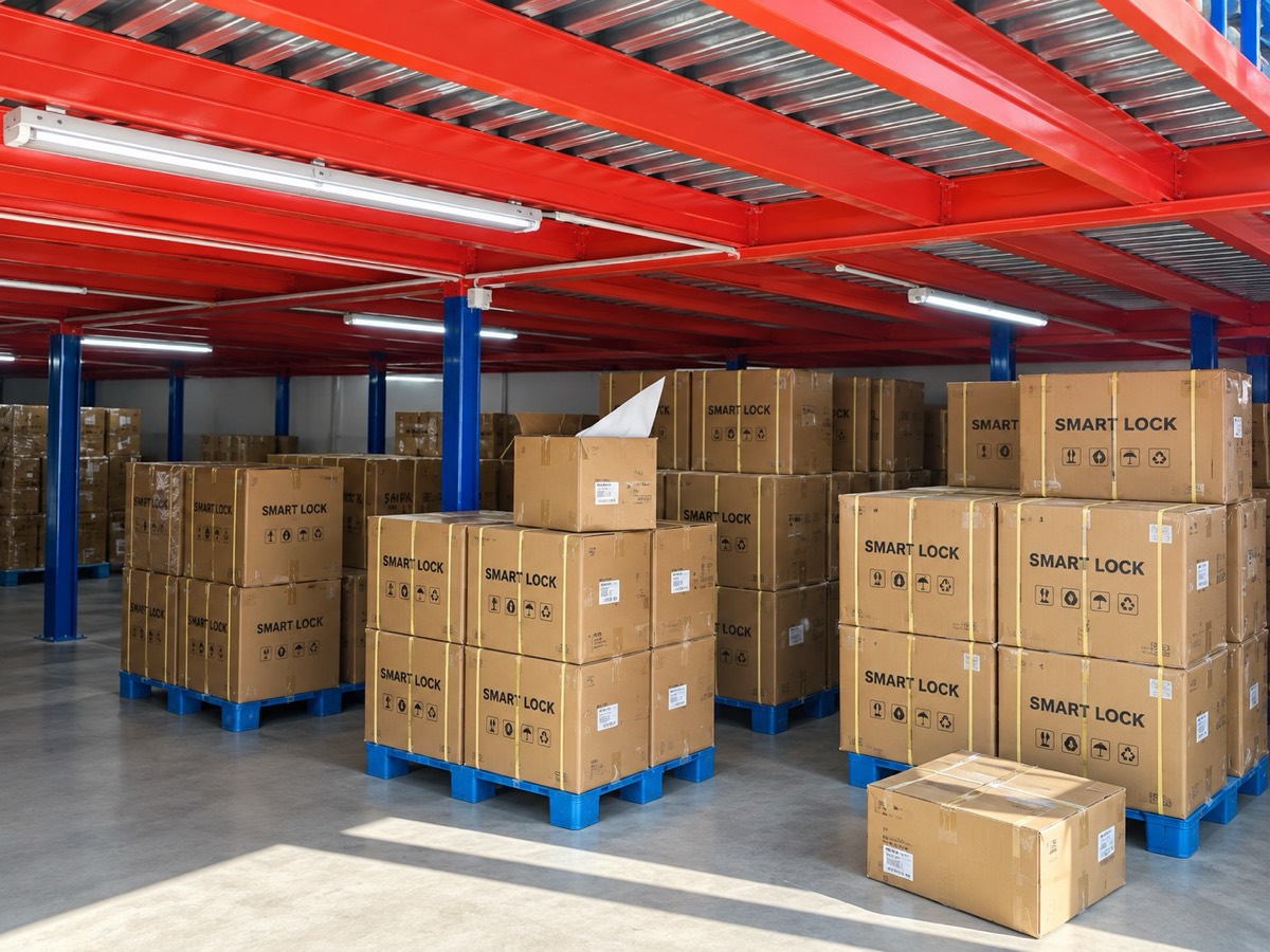 smart lock manufacturer inventory packaging and export shipment
